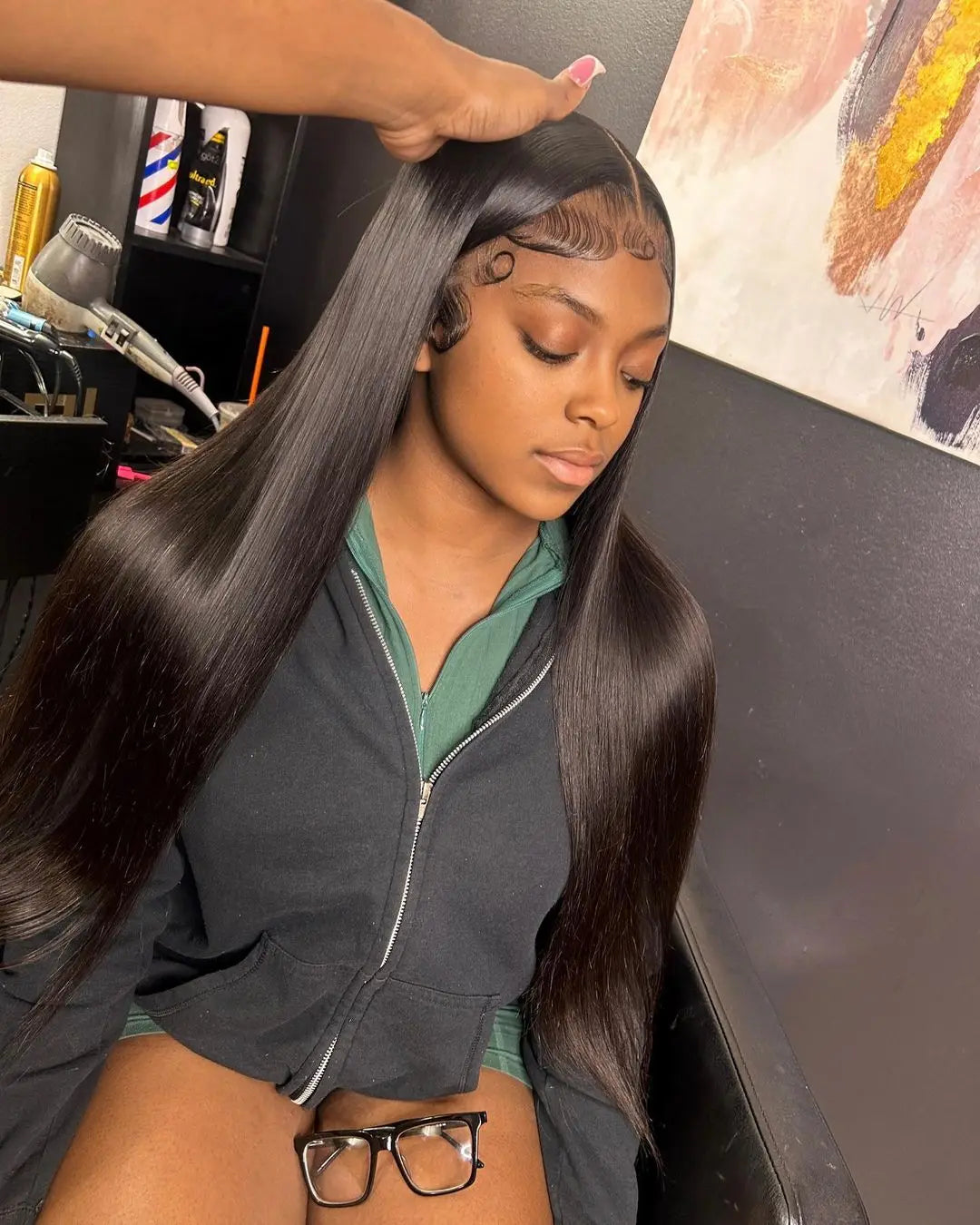 Pre Plucked Swiss HD Transparent 100% Human Hair Frontal or Closures With Body Wave or Straight Options