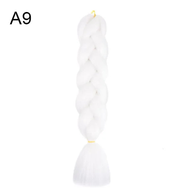 24Inch Synthetic Yaki Jumbo Braiding Hair - Various Colors Available