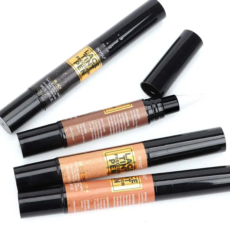 Lace Wig Tint Pen With Brush Applicator - Various Colors Available