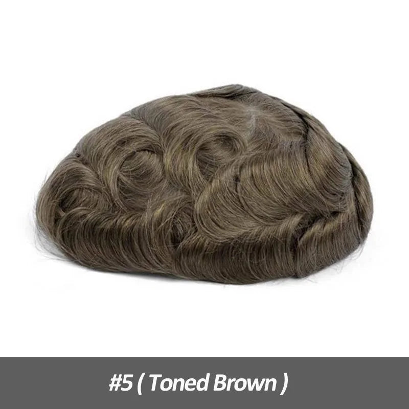 Straight Human Hair Replacement (Toupee) Injection Skin, Hair Capillary Prosthesis