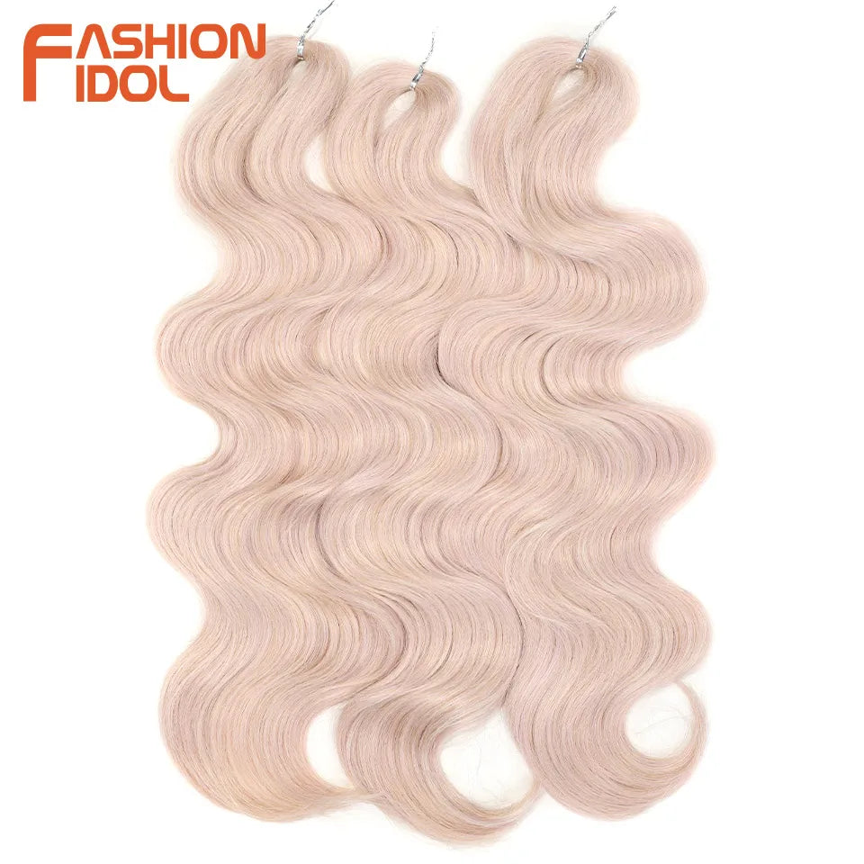 Soft Body Wave Synthetic Braiding Hair - Various Colors Available