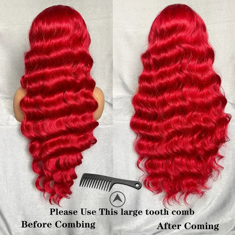 Synthetic Body Wave Lace Front Wigs With Baby Hair - Various Colors Available