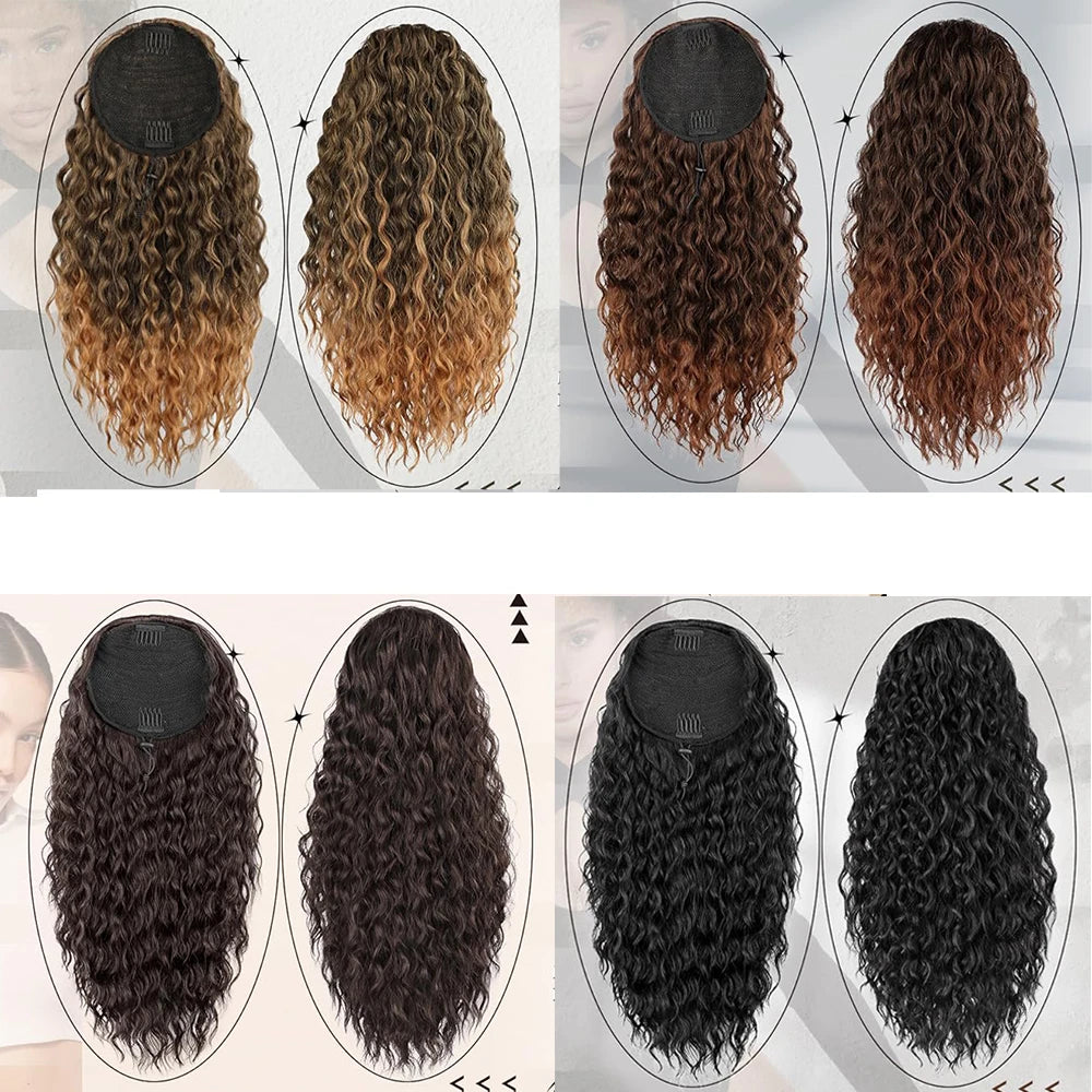 Sylhair Drawstring Synthetic 24Inch Ponytail