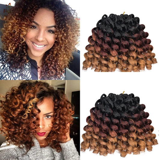 Jumpy Wand Curl Synthetic Crochet Hair