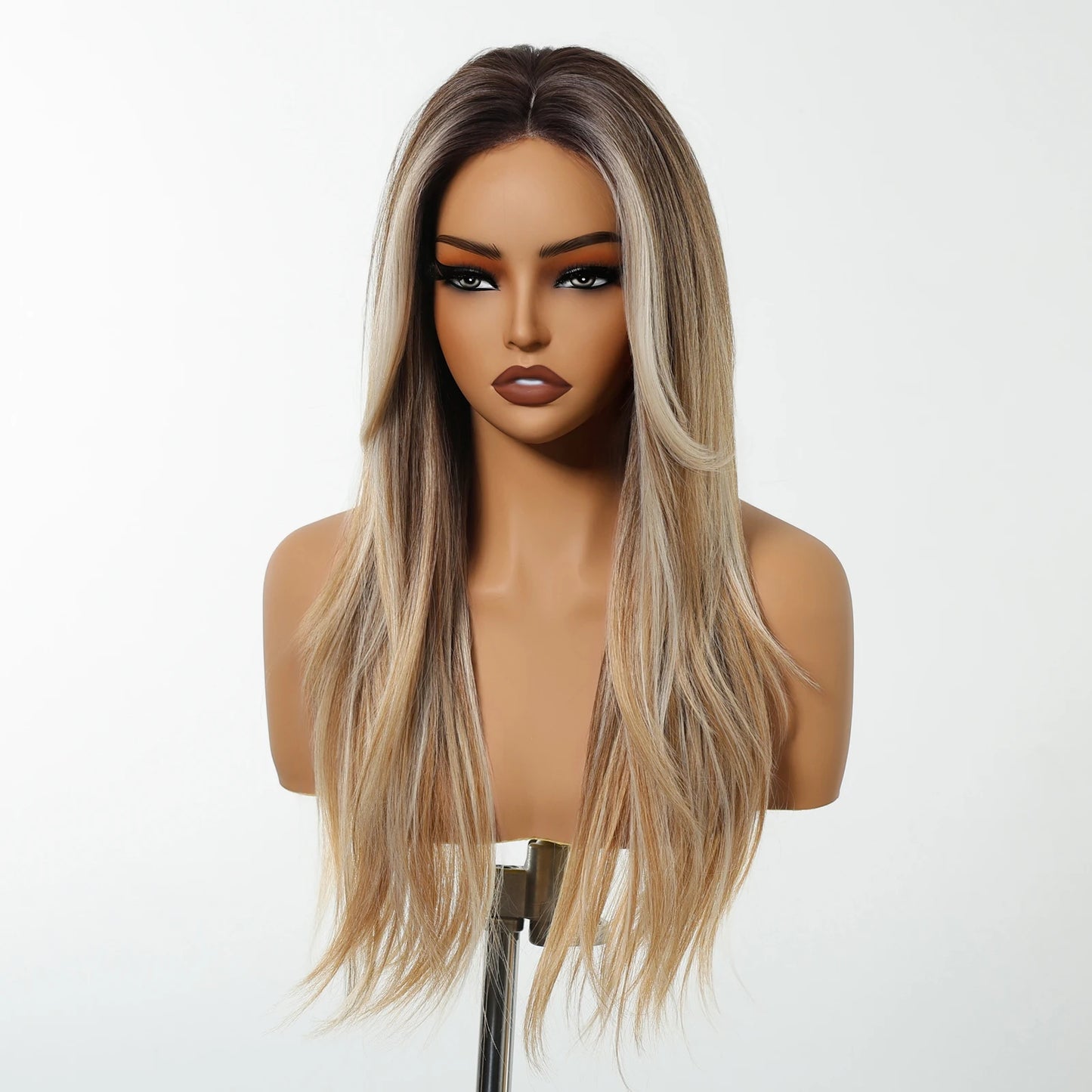 Long Straight Lace Front Synthetic Wig - Various Colors Available