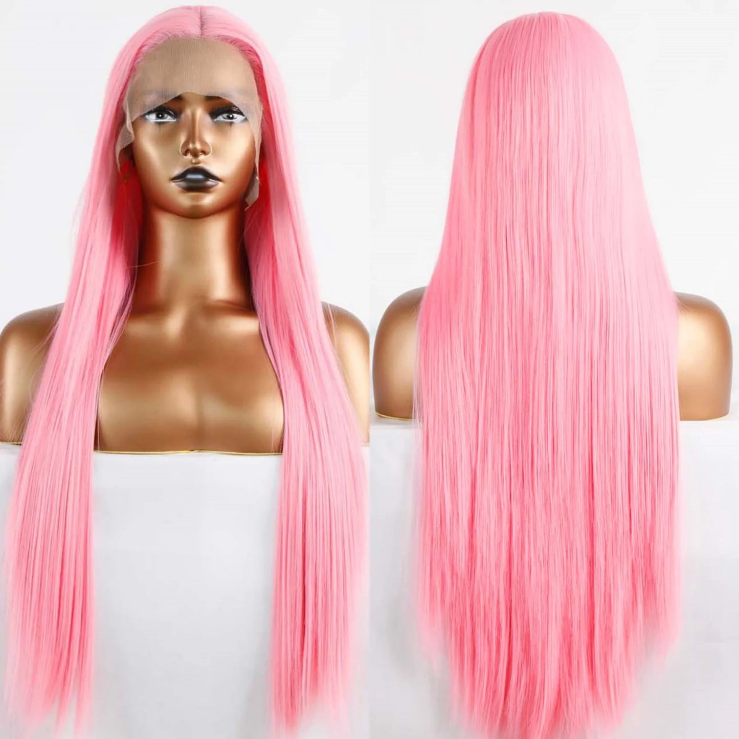 Synthetic Long Straight Lace Front Wigs - Various Colors Available