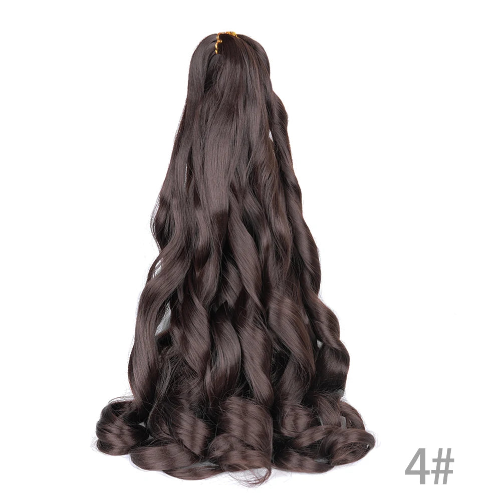 Loose French Spiral Curl Synthetic Pre-Stretched Braiding Hair