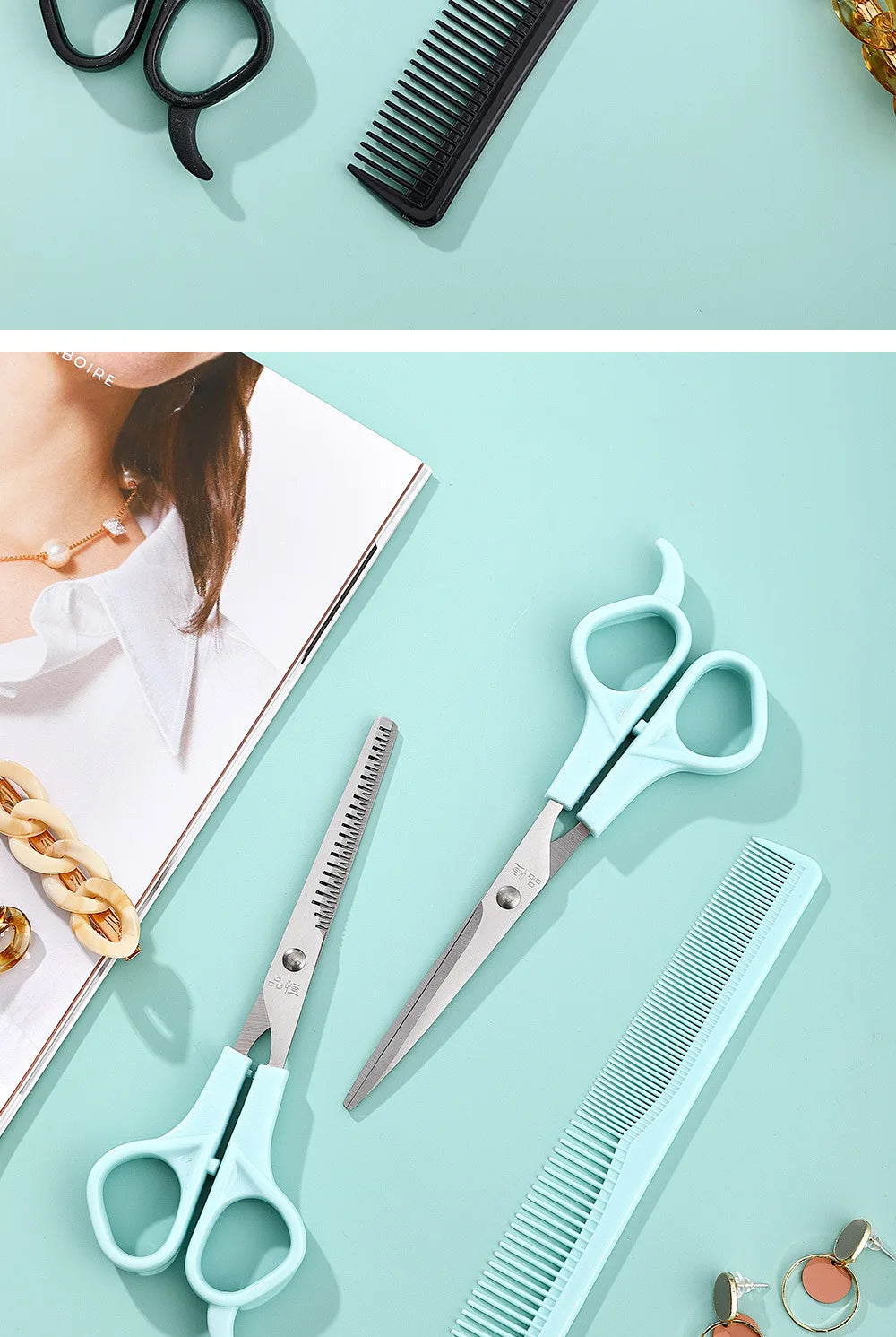 3Pc Salon Hairdressing Scissor Shear Set