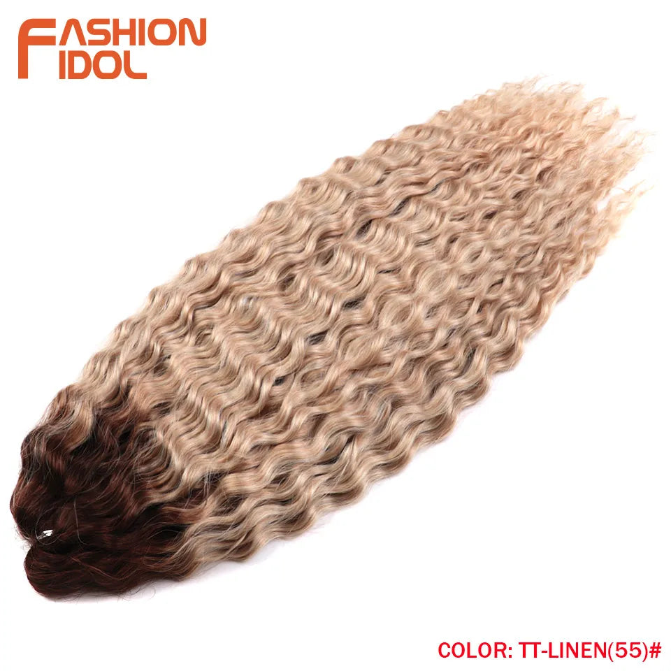Water Wave Synthetic Crochet Hair - Various Colors Available
