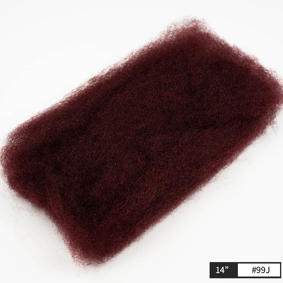 Lightweight Afro Kinky Bulk Braiding Human Hair - Various Colors Available