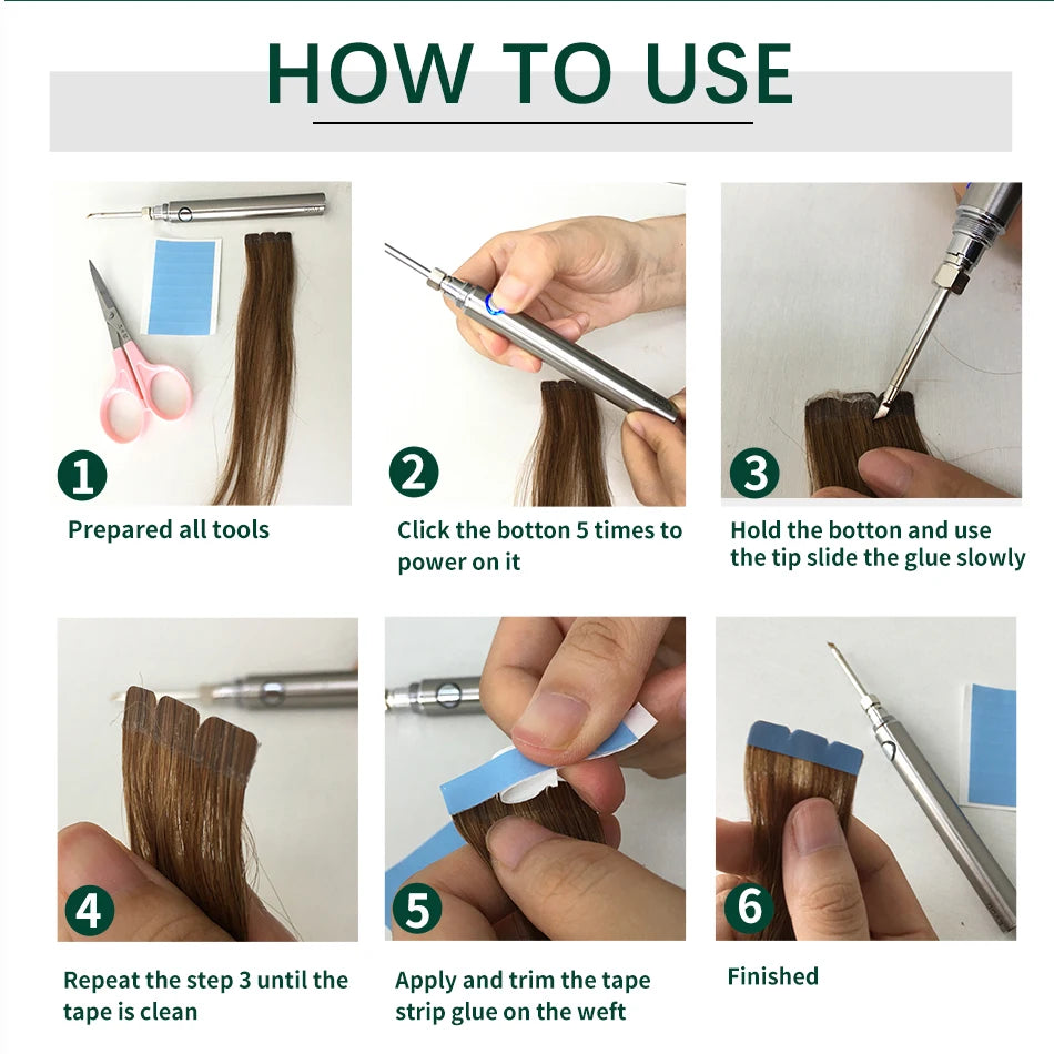 Mini Straight Invisible Seamless Double Sided Human Hair Tape Ins