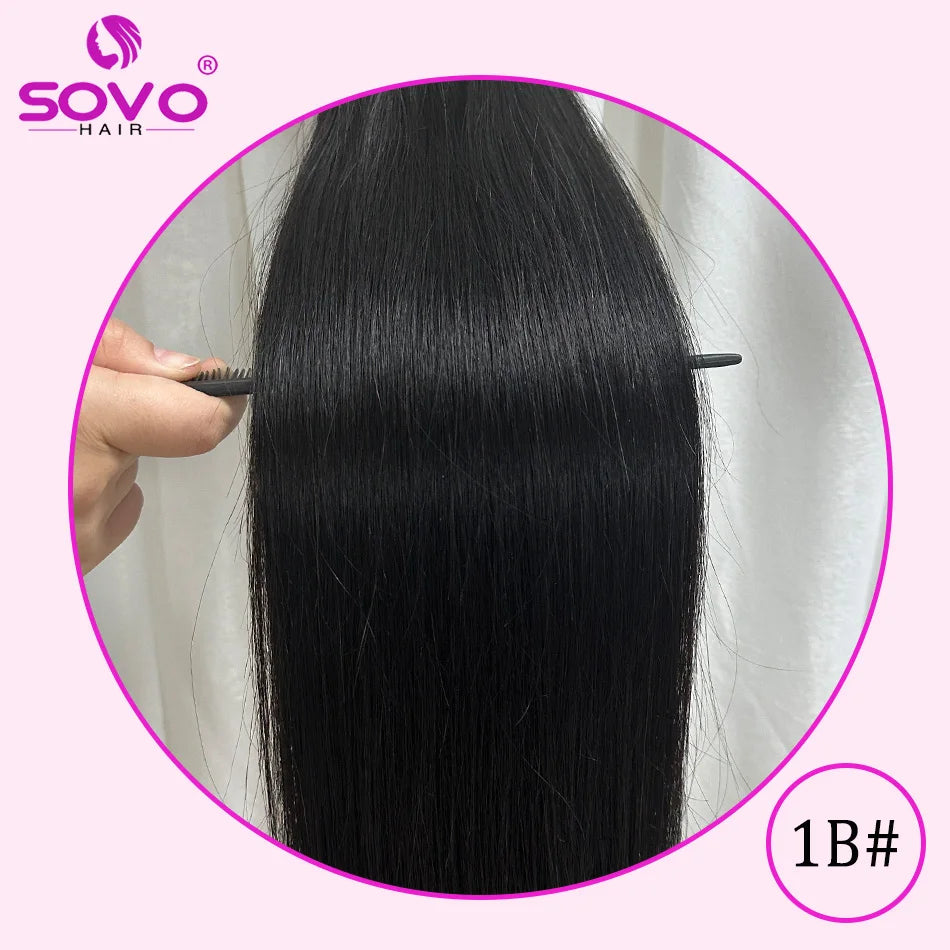 3 Pieces Bone Straight Human Hair Clip Ins