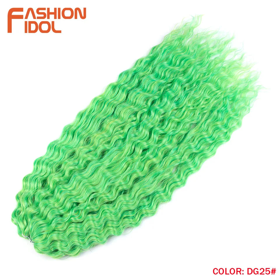 Water Wave Synthetic Crochet Hair - Various Colors Available