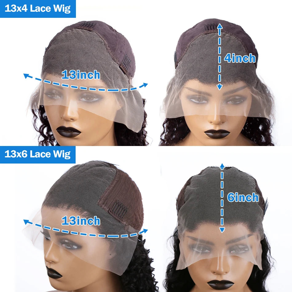 Loose Deep Wave - HD Transparent Lace Front Human Hair Glueless Wig