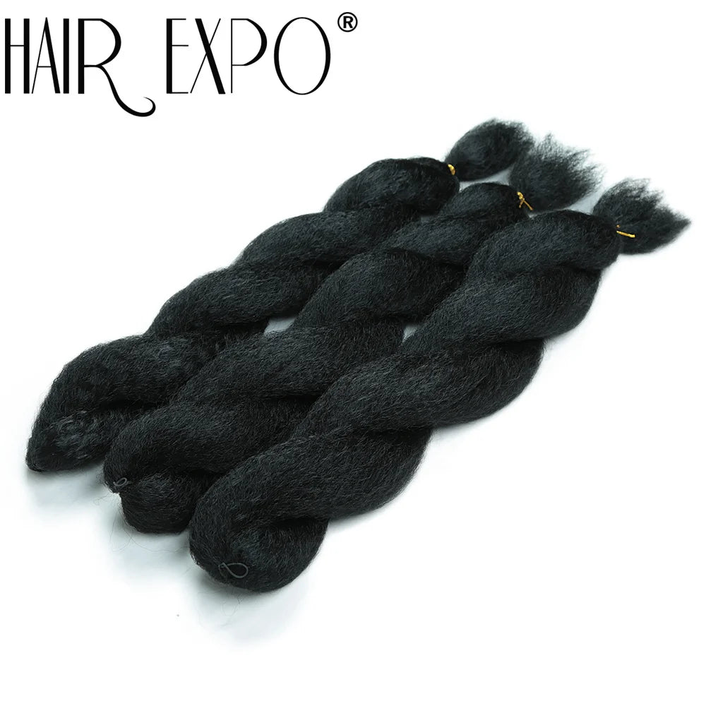 26Inch Yaki Straight Braiding Synthetic Hair - Various Colors Available