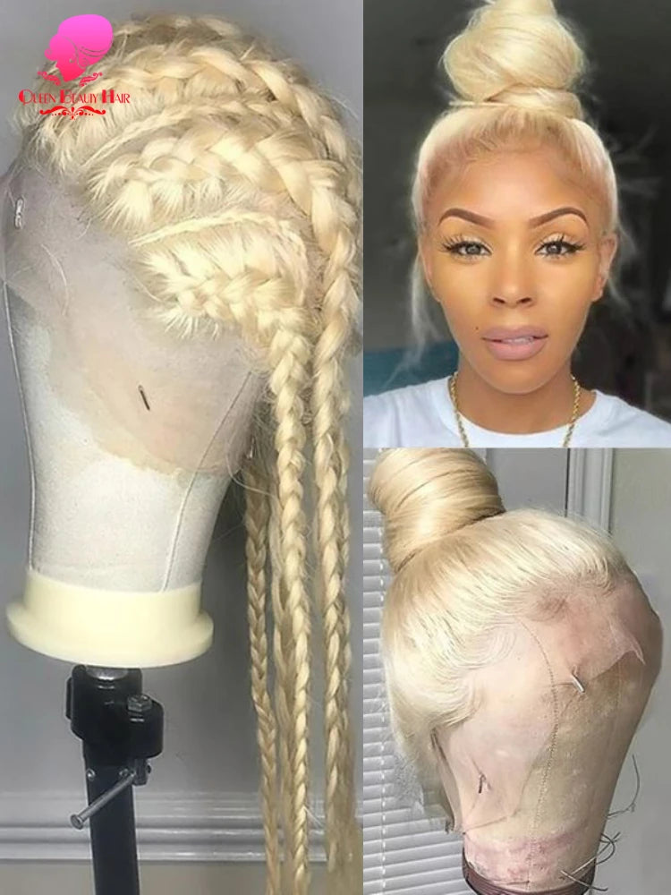 Blonde Bone Straight - 360 Pre Plucked Full Lace Frontal Human Hair Wig