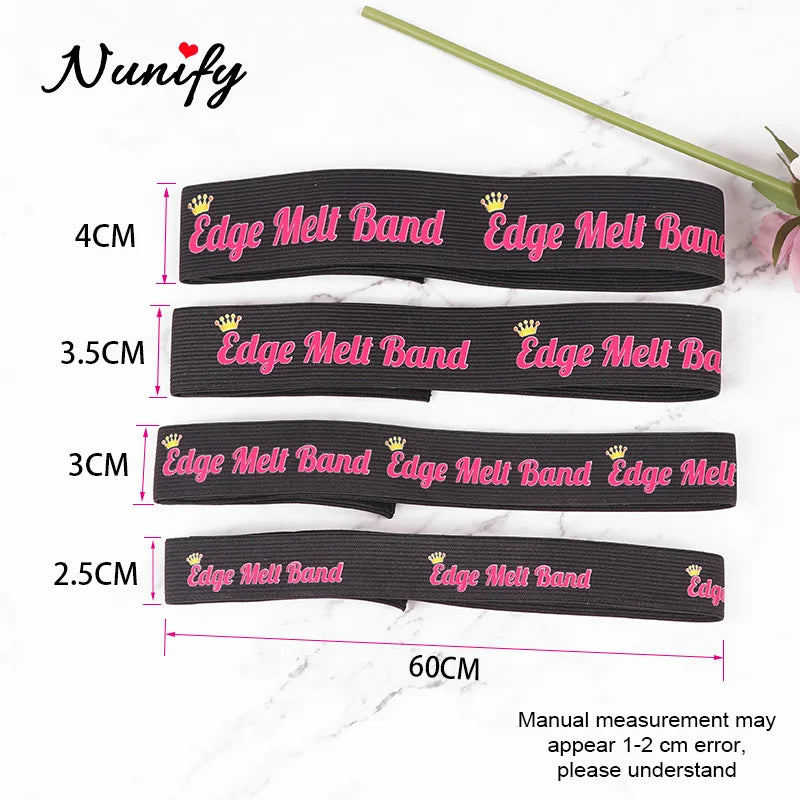 3PC Elastic Melting Lace Headband With Edge Brush/Comb