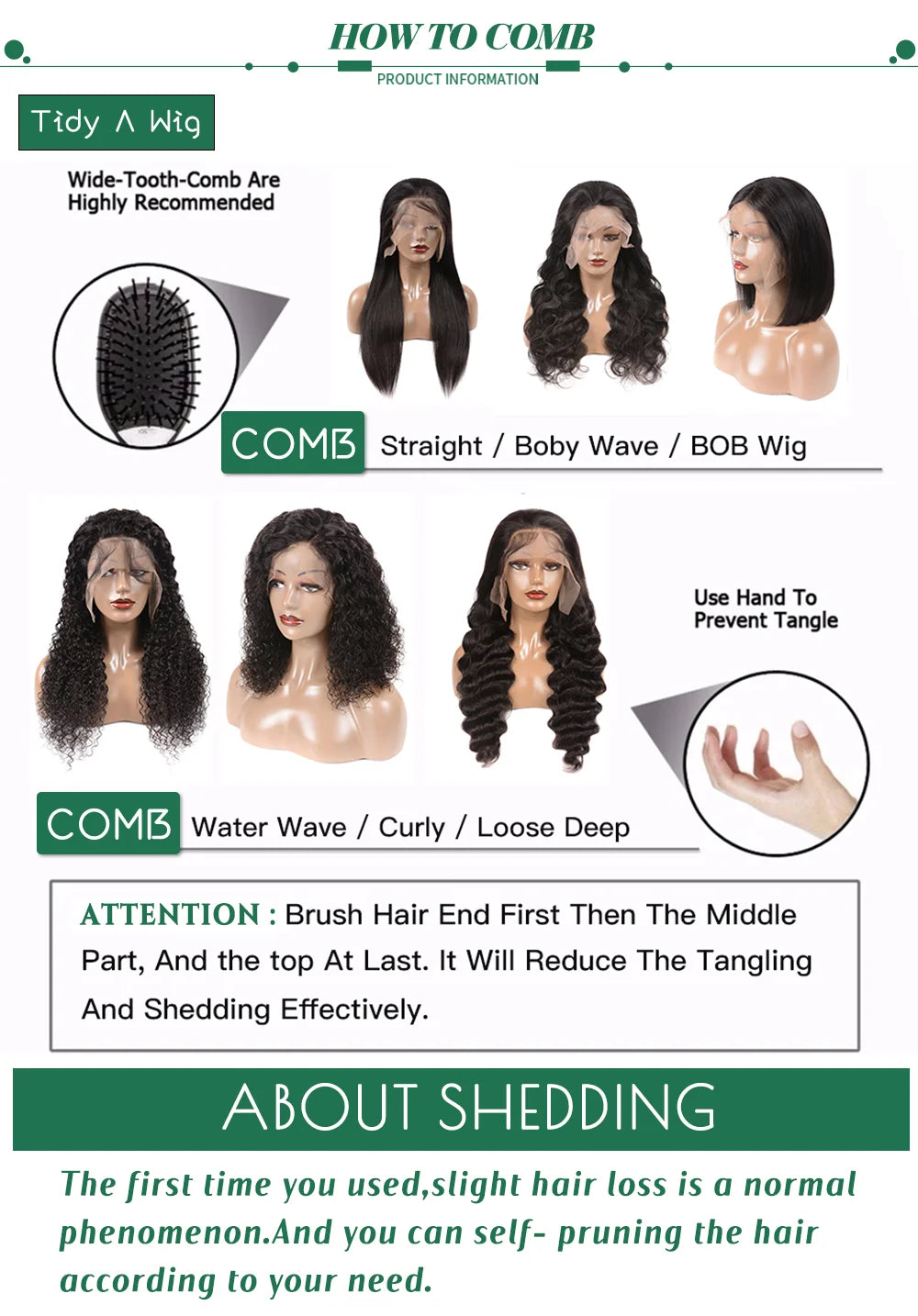 Deep Wave Unprocessed Human Hair for Braiding With No Weft (Boho Braiding) Various Colors & Lengths Available