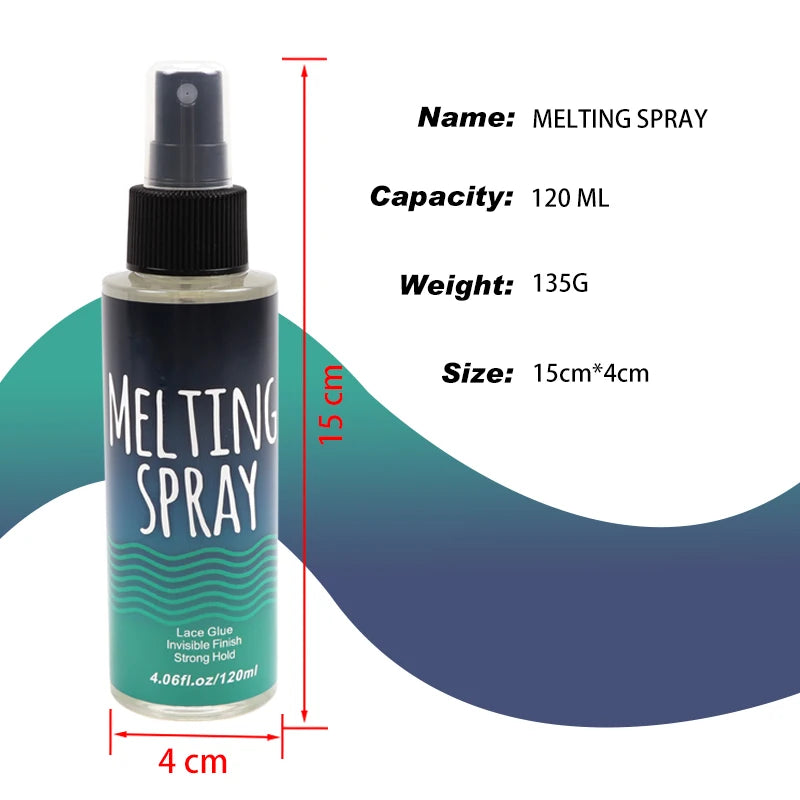 120Ml Lace Melting Sprays; Seamless Finish