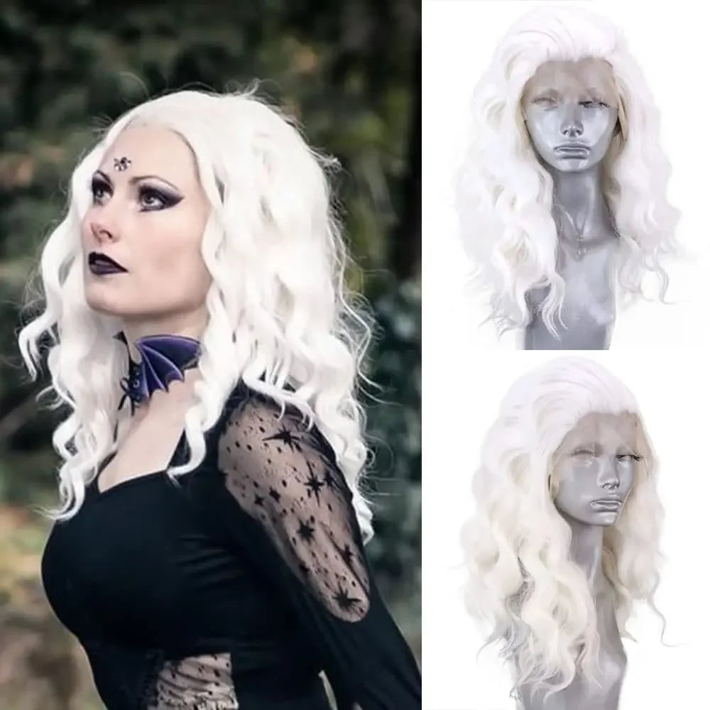 Water Wave Short Synthetic Lace Front Wigs - Various Colors Available