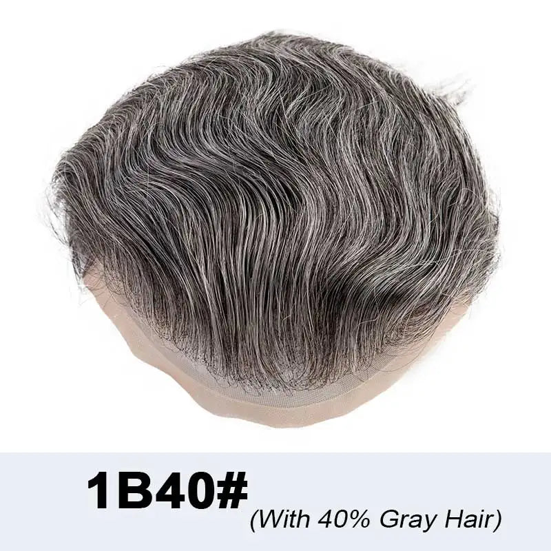 Mono Lace Men's Skin Pu Around Toupee Prosthesis Remy Human Hair Systems - Various Options Available