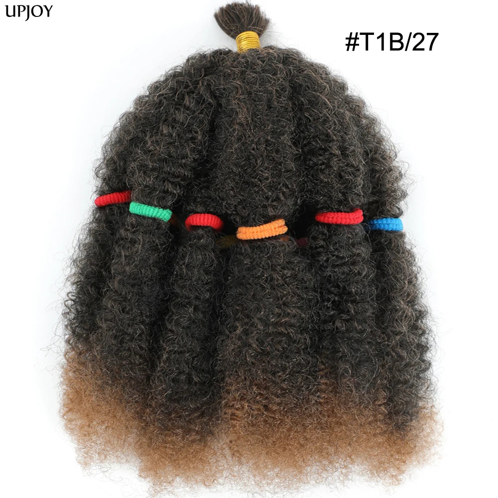 Afro Kinky Curly Marley Synthetic 12inch Hair - Various Colors Available