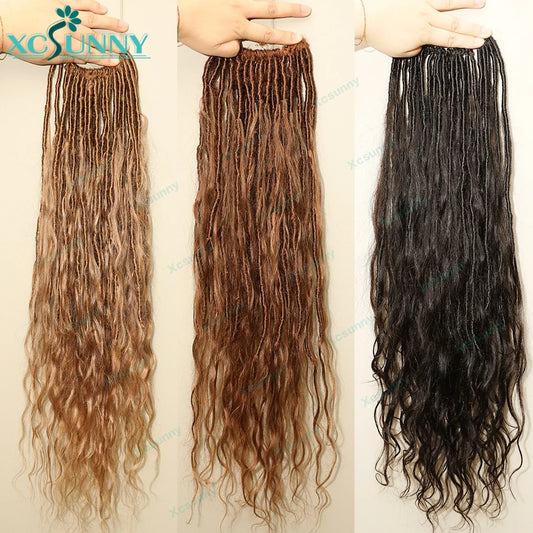 Body Wave Human Hair Pre Looped Crochet Boho Locs