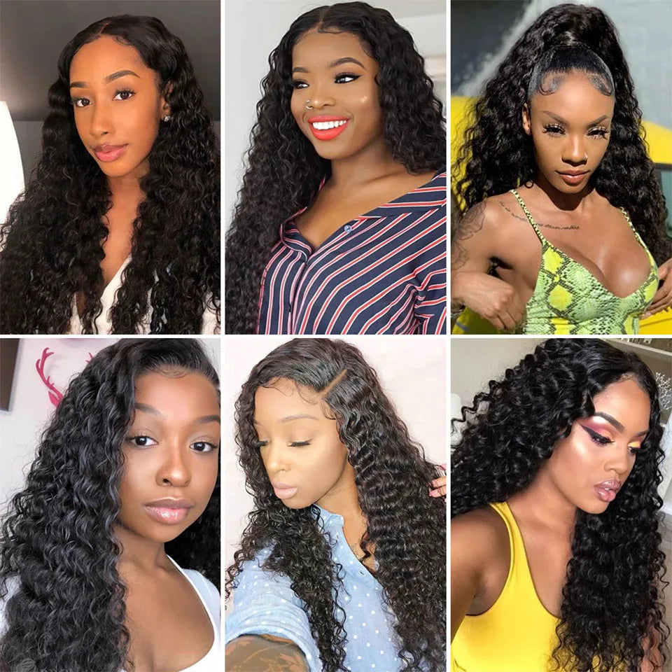 Afro Kinky Curly Human Hair Clip-In Extensions -  8Pcs/Set 120G Natural Color