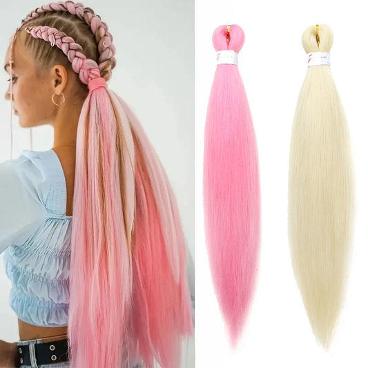 20Inch Synthetic Pre Stretched Yaki EZ Braiding Hair - Various Colors Available