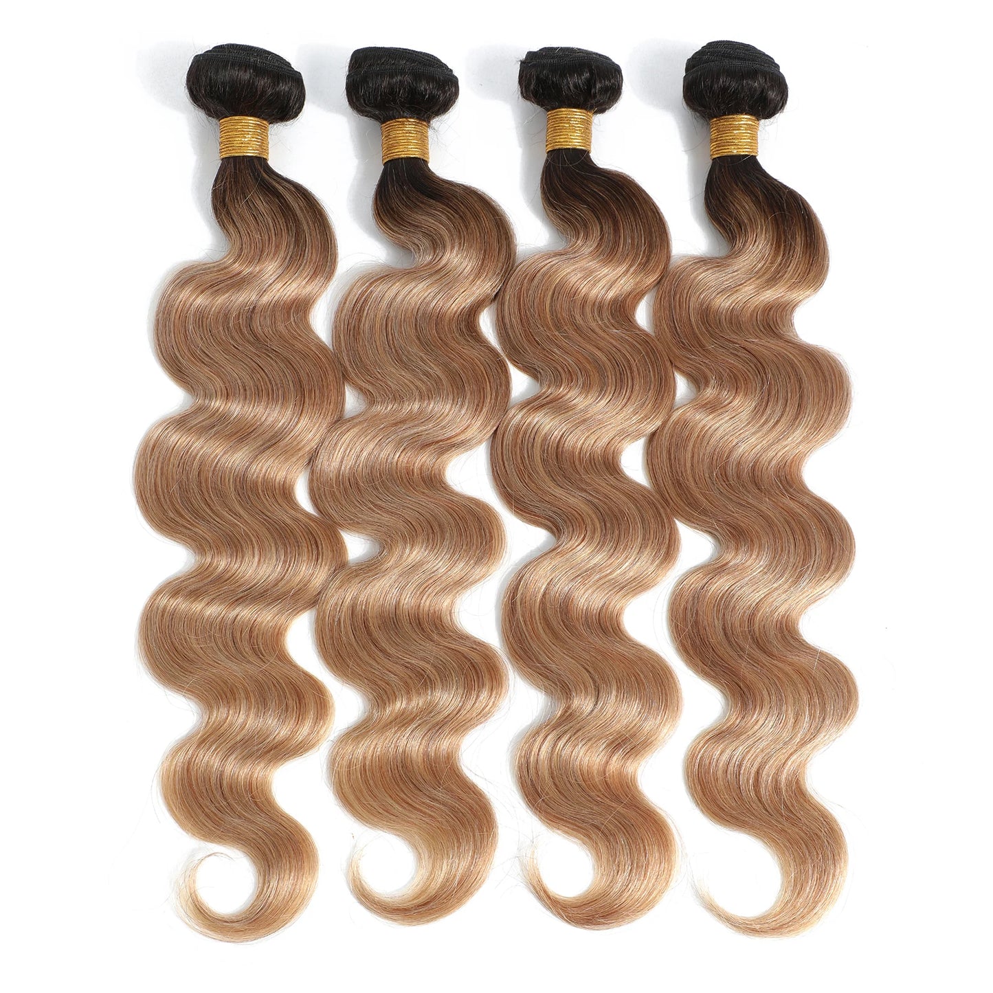 Ombre Blonde Body Wave Bundles - Brazilian Remy 100% Unprocessed Human Hair