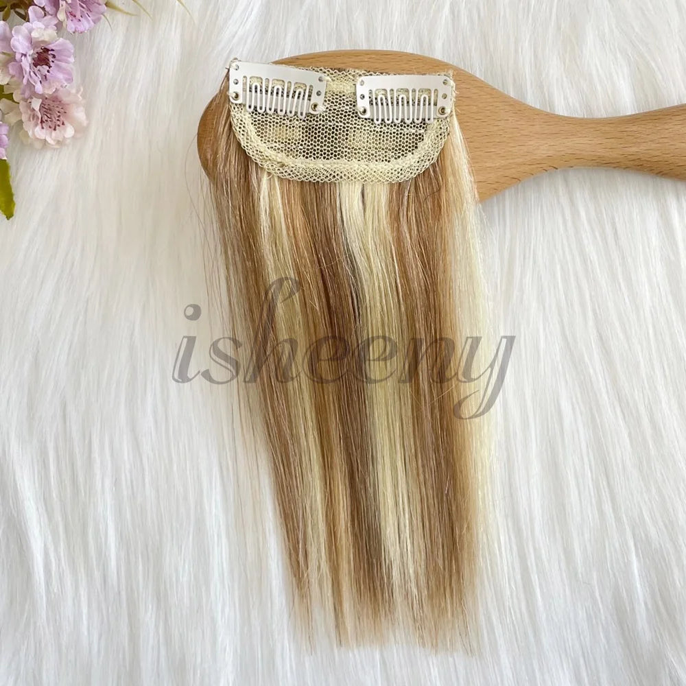 Real Remy Human Hair Clip-In Extensions - Short, Straight Hair Invisible Hairpin Adds Volume & Hides Thinning 10cm-30cm