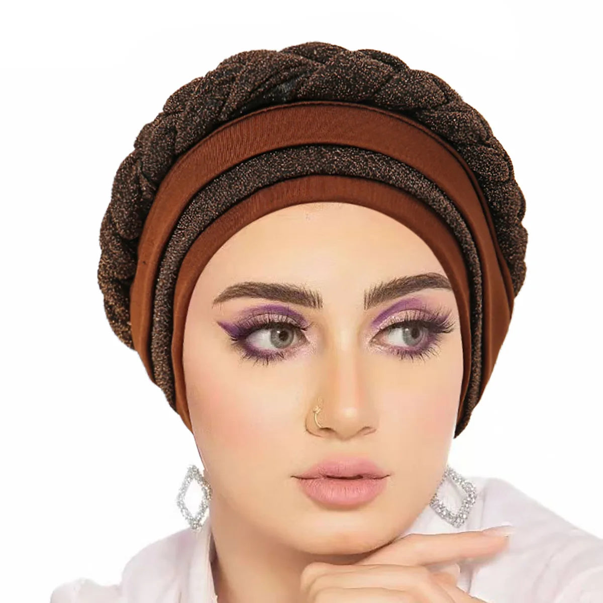 Women's Pleated Turbans in Various Colors