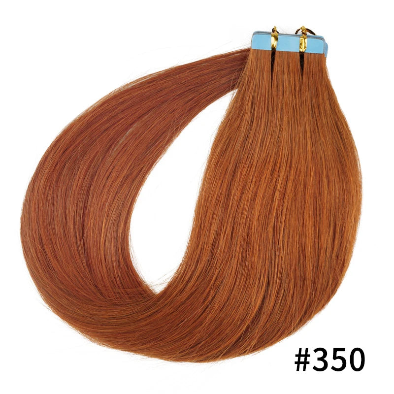 Straight Natural Remy Human Hair Tape Ins