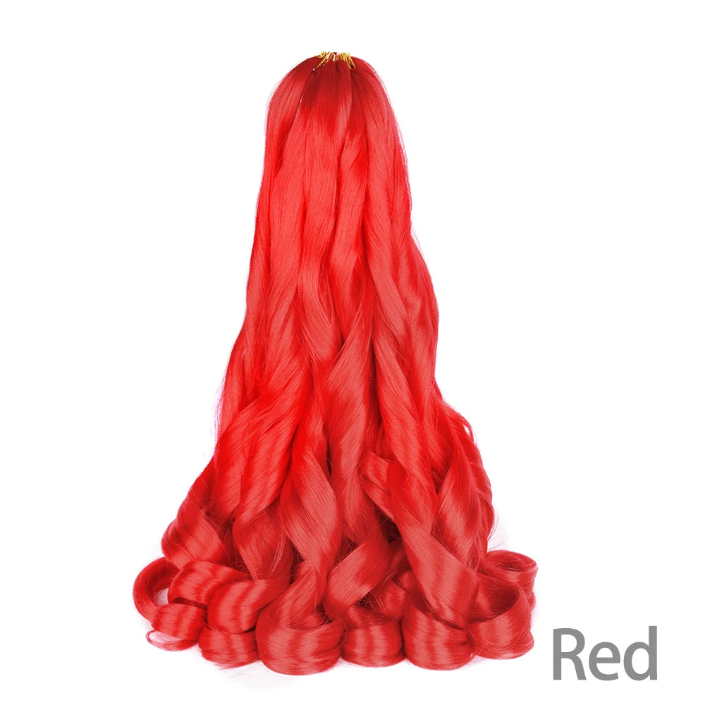 Loose French Spiral Curl Synthetic Pre-Stretched Braiding Hair