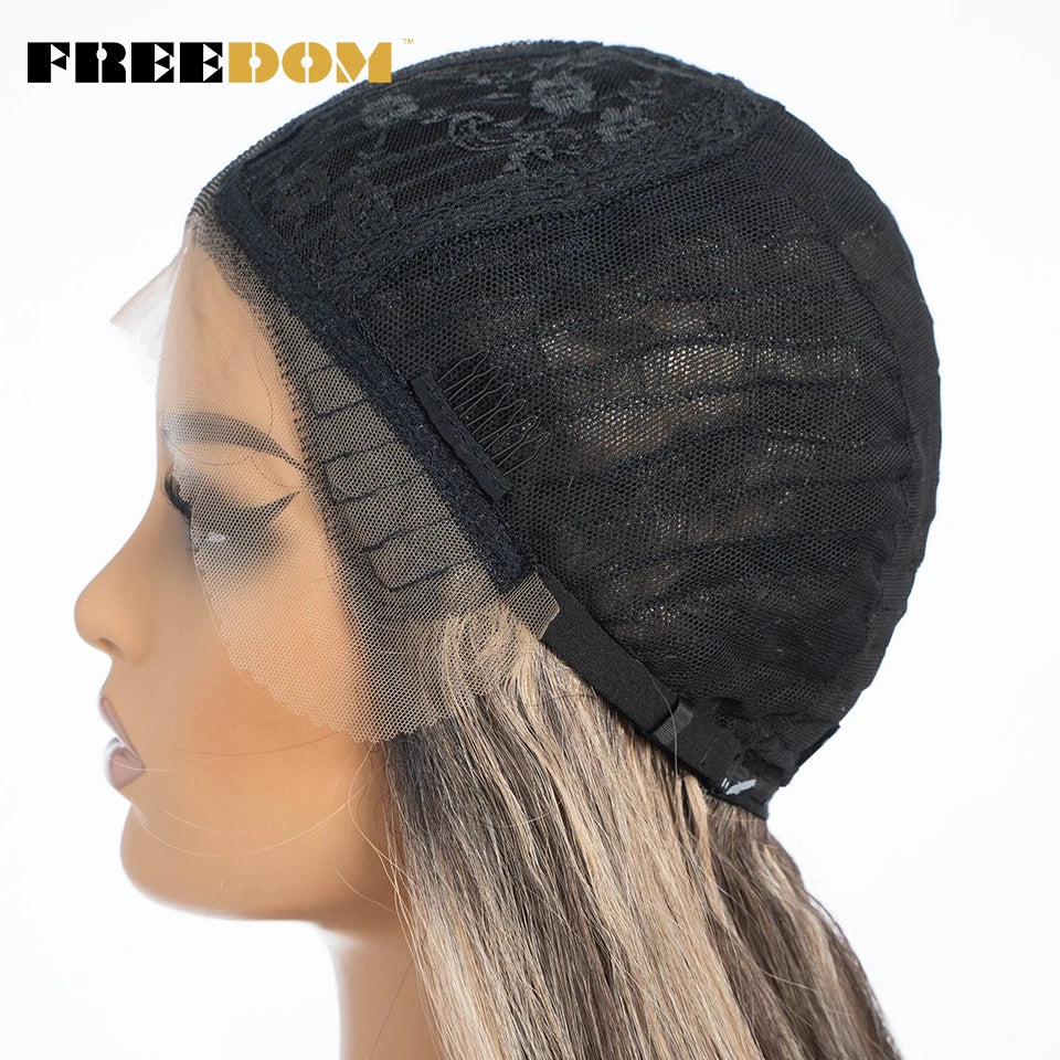 Synthetic Straight Lace Front Wigs With Baby Hair - Various Colors Available
