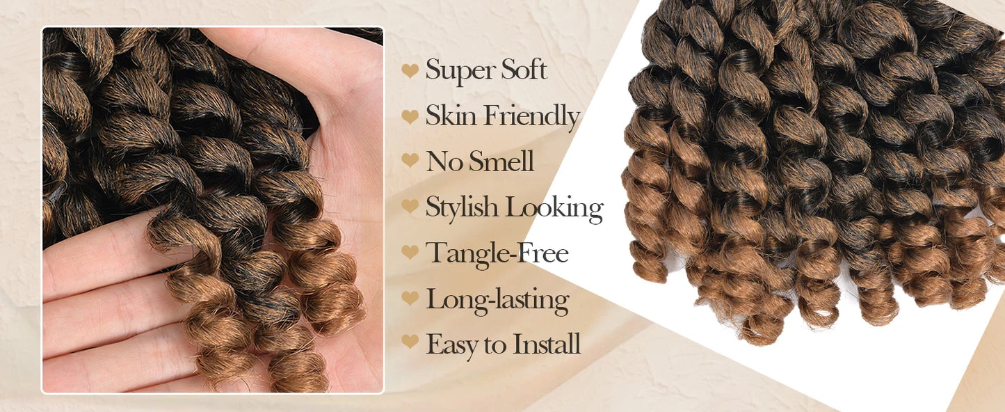 Jumpy Wand Curl Synthetic Crochet Hair