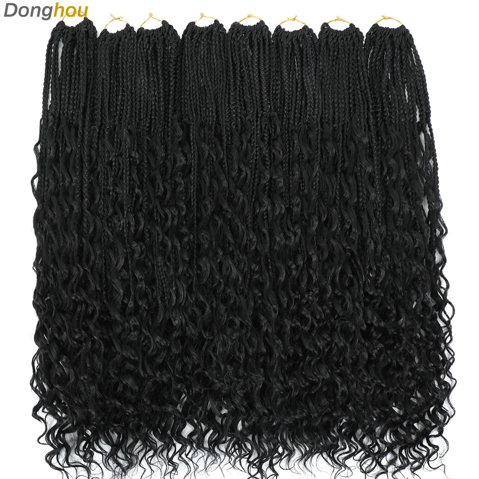 Boho Box Braids Synthetic Crochet Hair