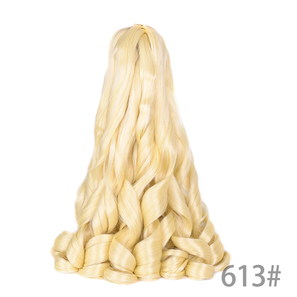 Loose French Spiral Curl Synthetic Pre-Stretched Braiding Hair