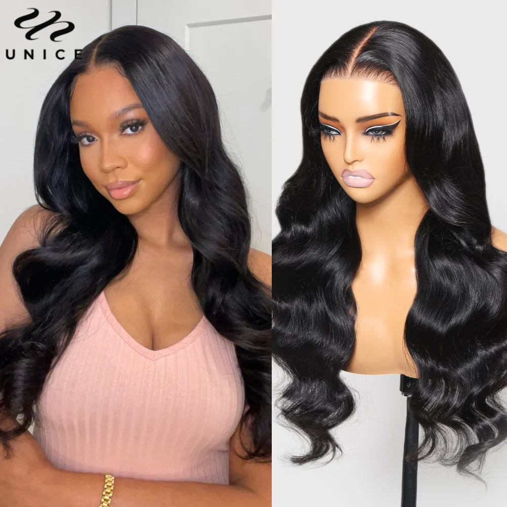 Body Wave Bye Bye Knots - Pre Bleached Knots Pre Cut Glueless Human Hair Ready To Wear Wig