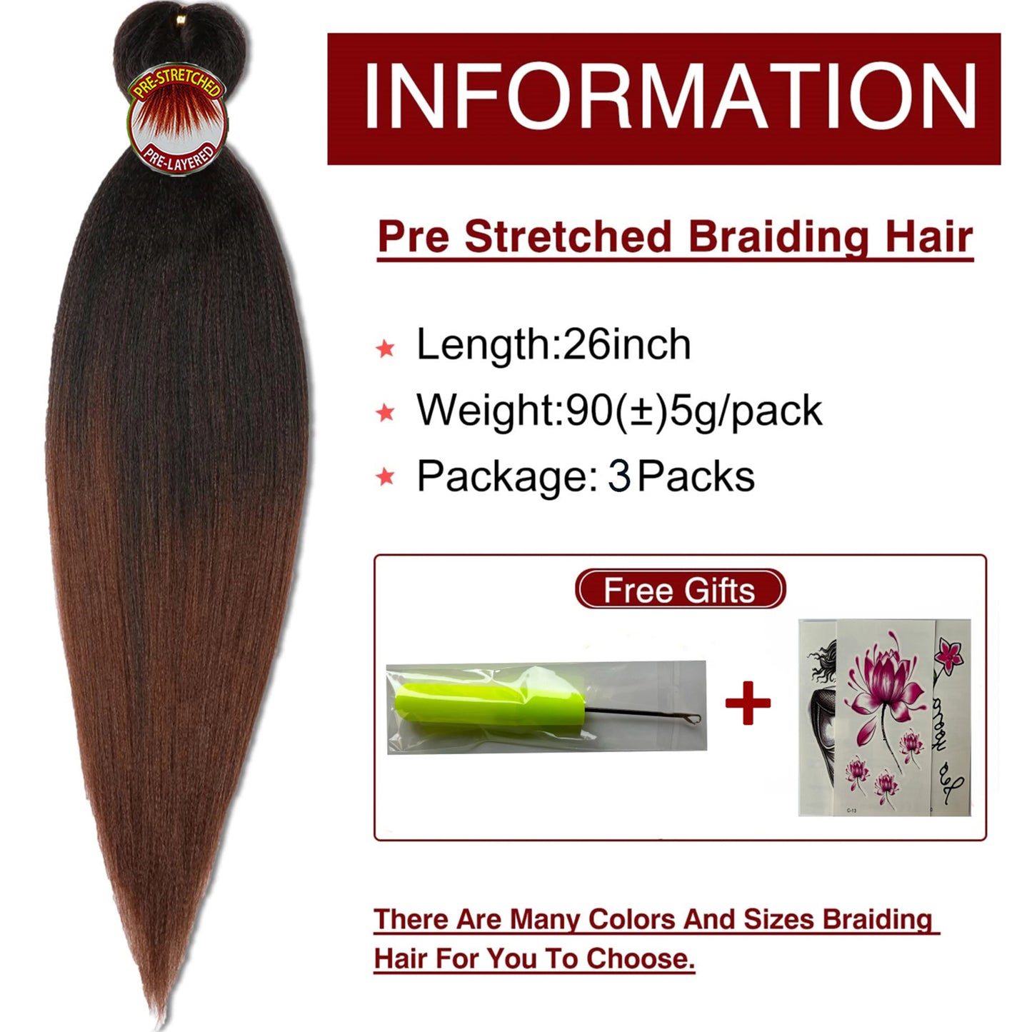 Sensational Xpression Pre-stretched Yaki Braiding Hair