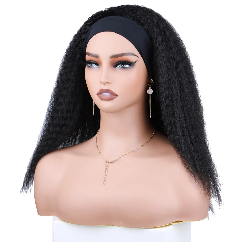 Kinky Curly Synthetic Headband Wig