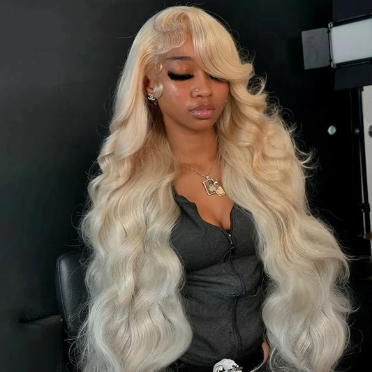 Blonde Body Wave - Human Hair Lace Front Glueless Wig
