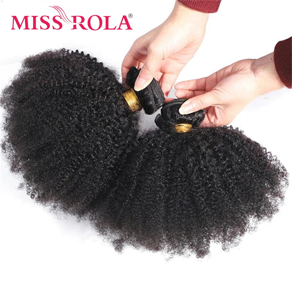 Afro Kinky Curly Weave Bundles 100% Human Hair