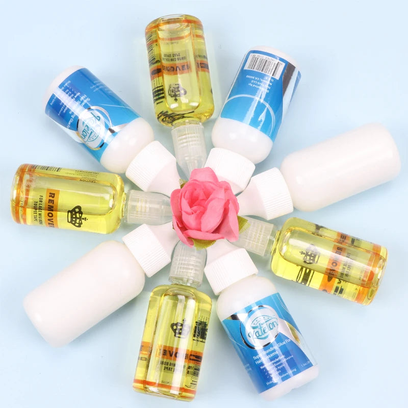 30Ml Yellow Wig Glue Remover For Adhesive Tape & Glue Adhesives Remover For Wig Glue Clear Liquid Remover For Double Side Tape