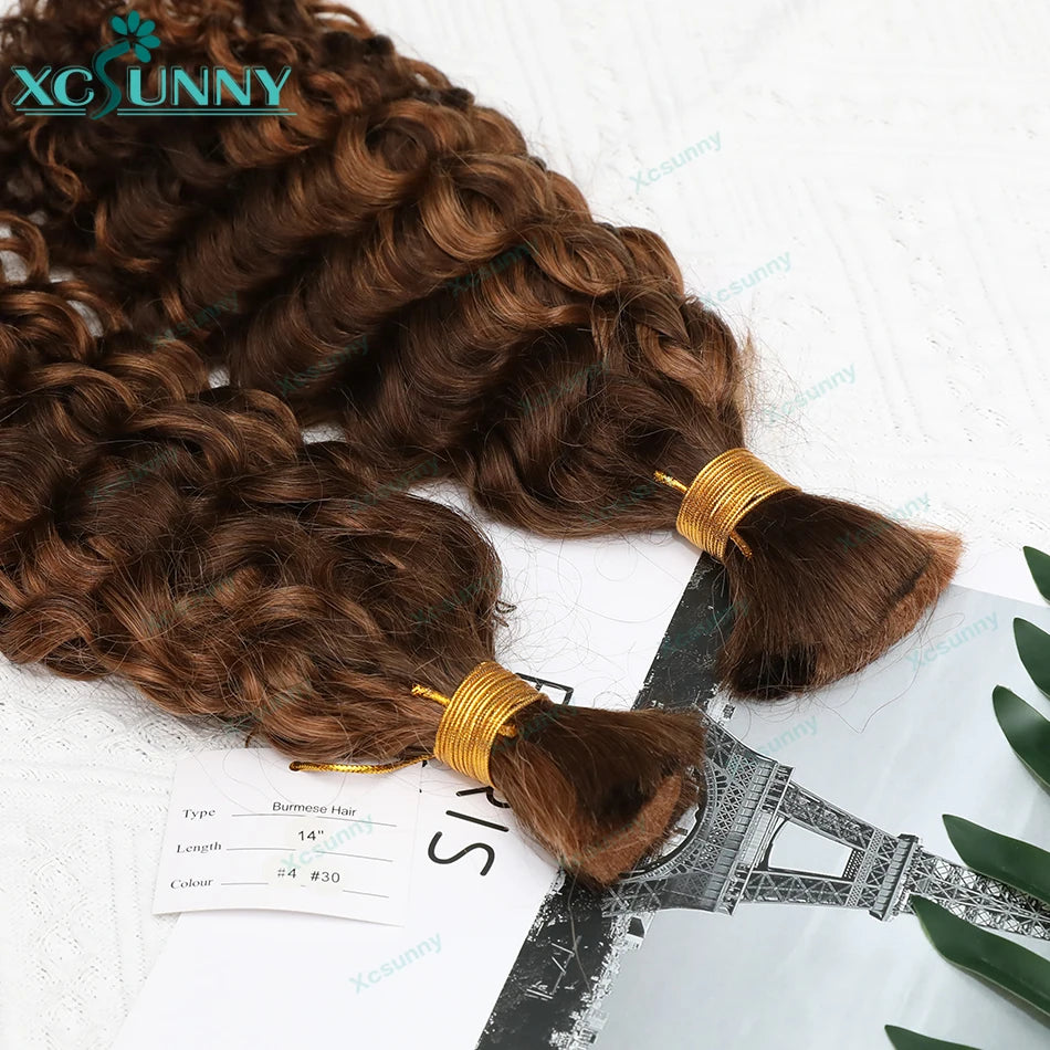 Water Wave Braiding Human Hair - Various Colors Available