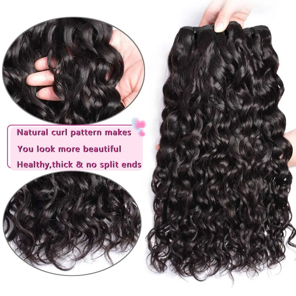 Water Wave Peruvian 100% Human Hair Bundles