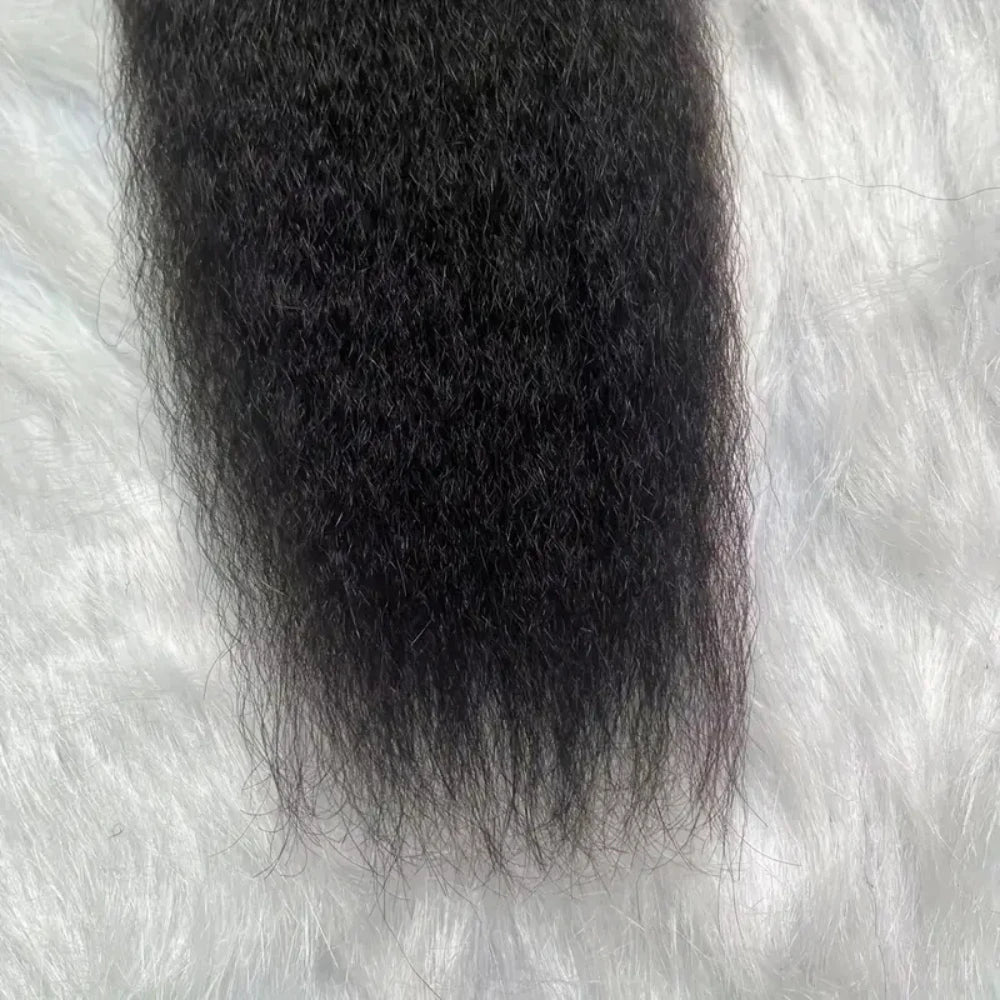 Yaki Straight Invisible Skin Weft 100% Remy Human Hair Natural Color Tape Ins
