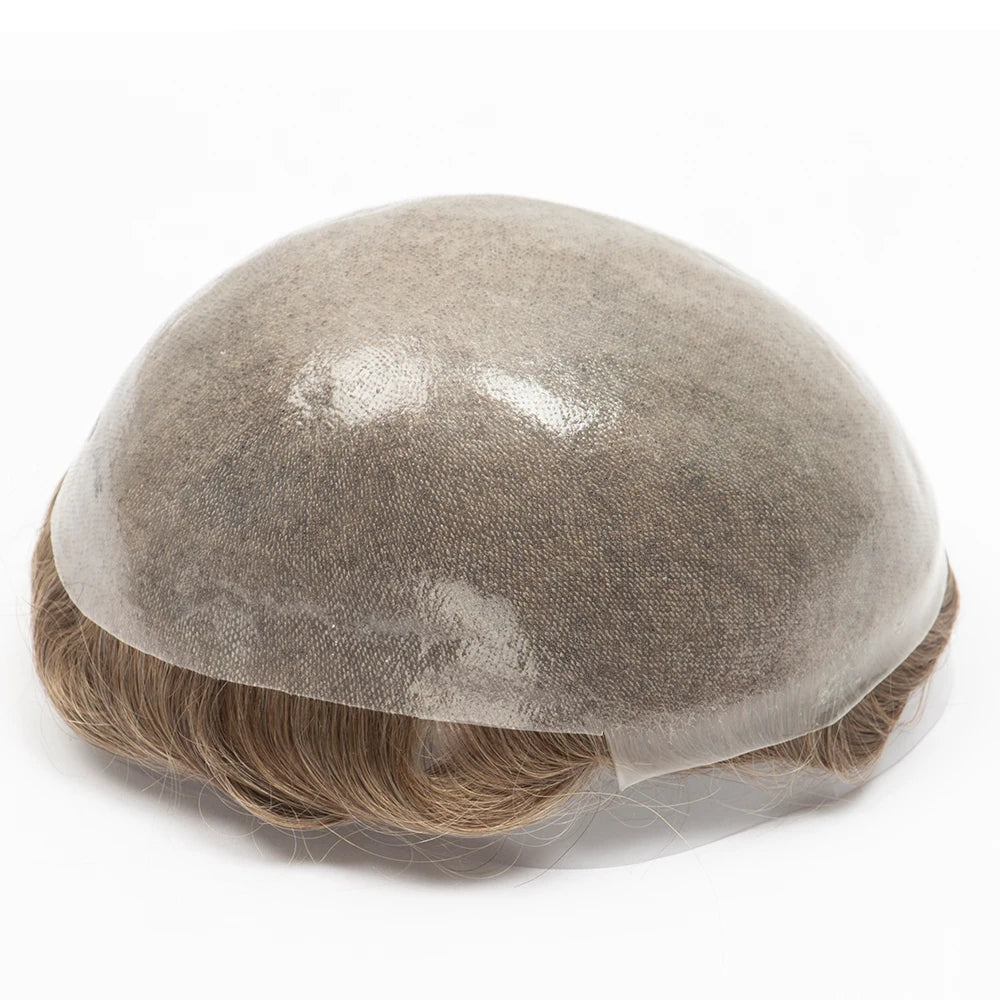 Natural Hairline Toupee Human Hair Double Knots Hair System - Various Options Available