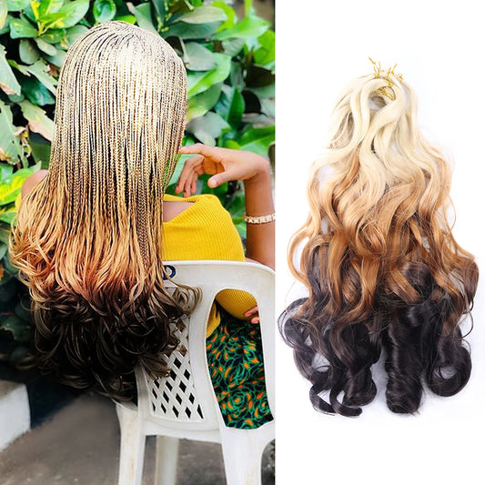 Spiral Curls Pre-Stretched Braiding Hair - Various Ombre Selections