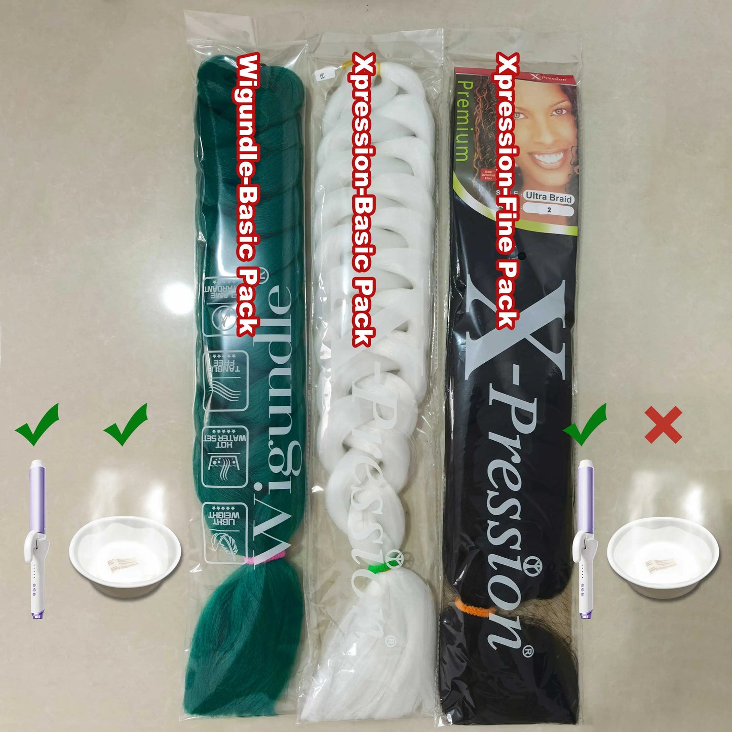 Xpression Kanekalon Synthetic Braiding Hair - Various Colors Available
